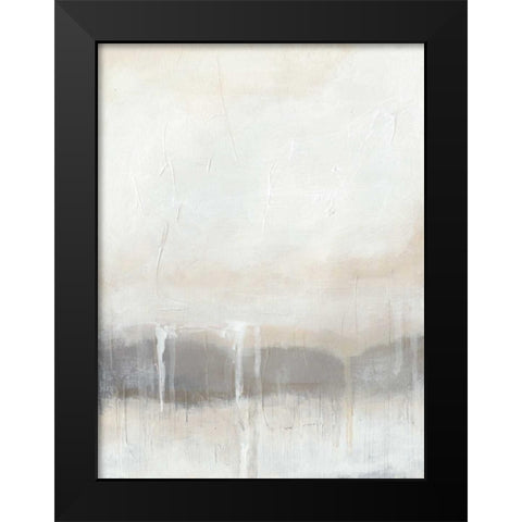 Horizon Strata II Black Modern Wood Framed Art Print by Vess, June Erica