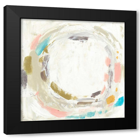 Pastel Wheel I Black Modern Wood Framed Art Print with Double Matting by Goldberger, Jennifer