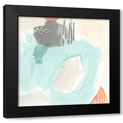 Chromatic Inference I Black Modern Wood Framed Art Print with Double Matting by Vess, June Erica