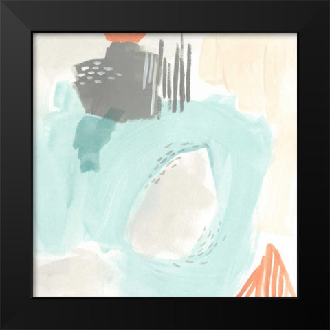 Chromatic Inference I Black Modern Wood Framed Art Print by Vess, June Erica