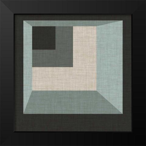 Geometric Perspective I Black Modern Wood Framed Art Print by Vess, June Erica