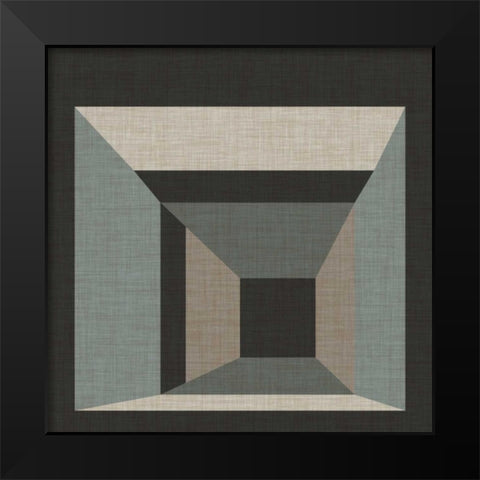 Geometric Perspective III Black Modern Wood Framed Art Print by Vess, June Erica