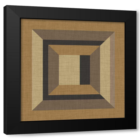 Geometric Perspective V Black Modern Wood Framed Art Print with Double Matting by Vess, June Erica