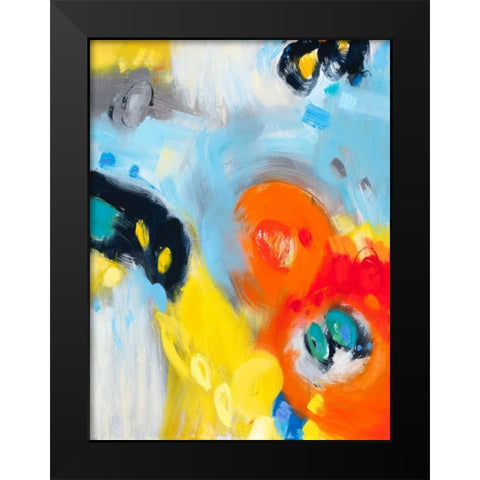 In the Loop II Black Modern Wood Framed Art Print by Bothne, Janet
