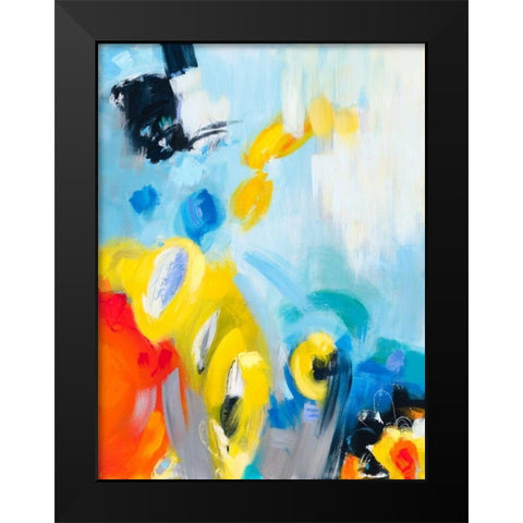 In the Loop III Black Modern Wood Framed Art Print by Bothne, Janet
