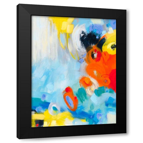 In the Loop IV Black Modern Wood Framed Art Print by Bothne, Janet