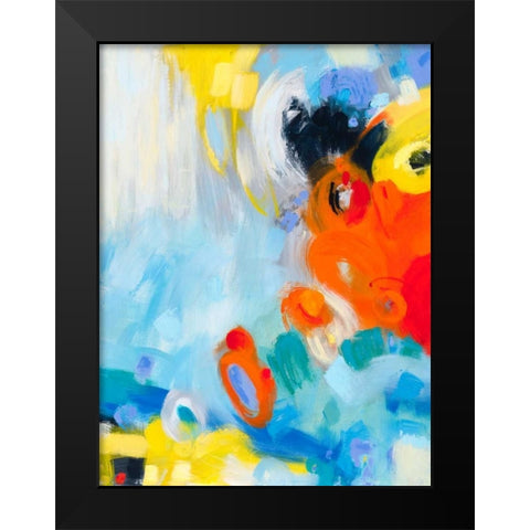 In the Loop IV Black Modern Wood Framed Art Print by Bothne, Janet