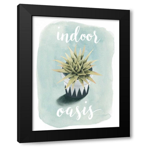 Life is Succulent III Black Modern Wood Framed Art Print with Double Matting by Popp, Grace