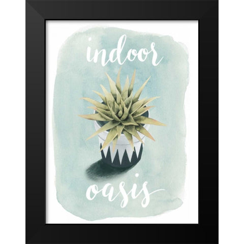 Life is Succulent III Black Modern Wood Framed Art Print by Popp, Grace