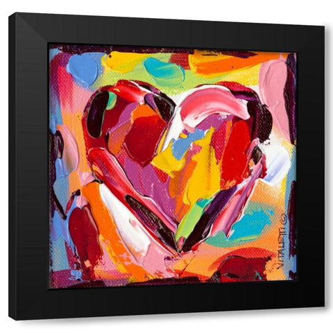 Colorful Expressions I Black Modern Wood Framed Art Print with Double Matting by Vitaletti, Carolee