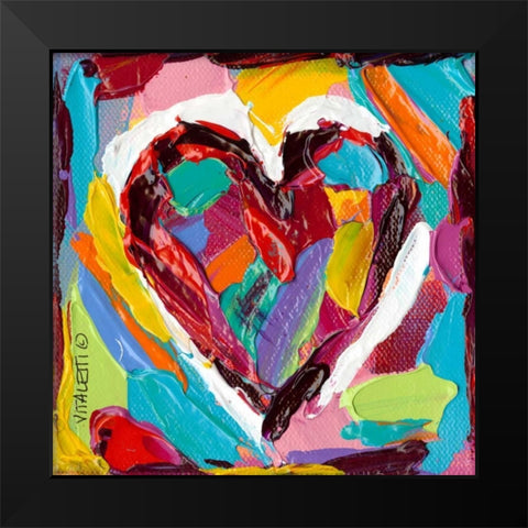 Colorful Expressions III Black Modern Wood Framed Art Print by Vitaletti, Carolee