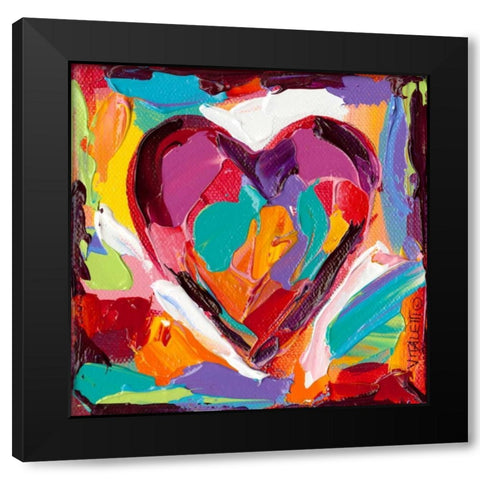 Colorful Expressions IV Black Modern Wood Framed Art Print by Vitaletti, Carolee