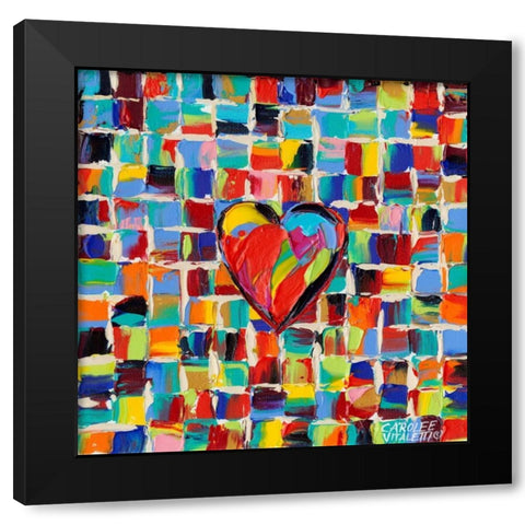 Love of Color I Black Modern Wood Framed Art Print with Double Matting by Vitaletti, Carolee