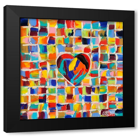 Love of Color II Black Modern Wood Framed Art Print by Vitaletti, Carolee