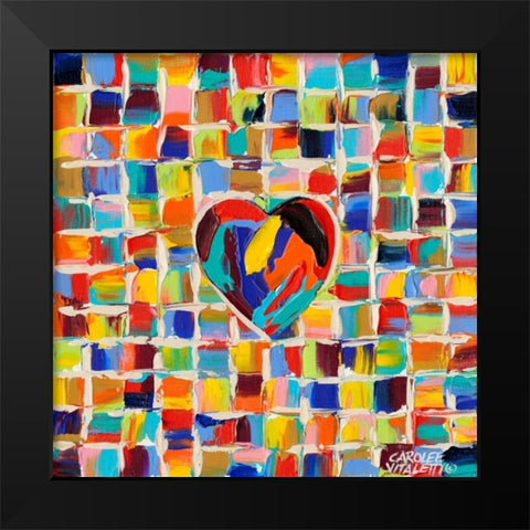 Love of Color II Black Modern Wood Framed Art Print by Vitaletti, Carolee