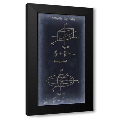 Mathematics I Black Modern Wood Framed Art Print with Double Matting by Johnson, Jason