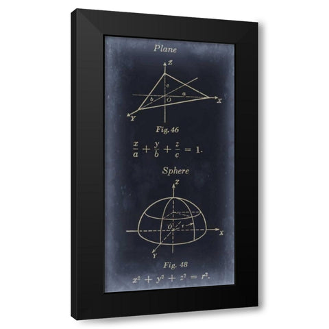 Mathematics II Black Modern Wood Framed Art Print with Double Matting by Johnson, Jason