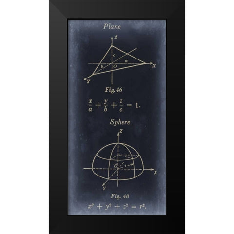 Mathematics II Black Modern Wood Framed Art Print by Johnson, Jason