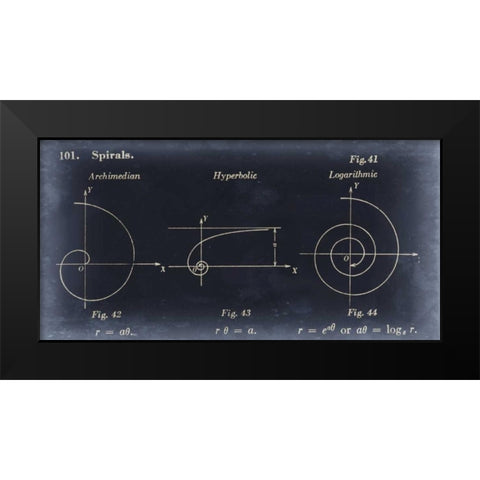 Mathematics III Black Modern Wood Framed Art Print by Johnson, Jason