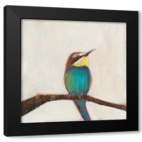 Bird Profile II Black Modern Wood Framed Art Print by Iafrate, Sandra
