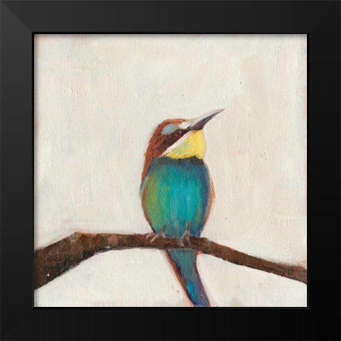 Bird Profile II Black Modern Wood Framed Art Print by Iafrate, Sandra