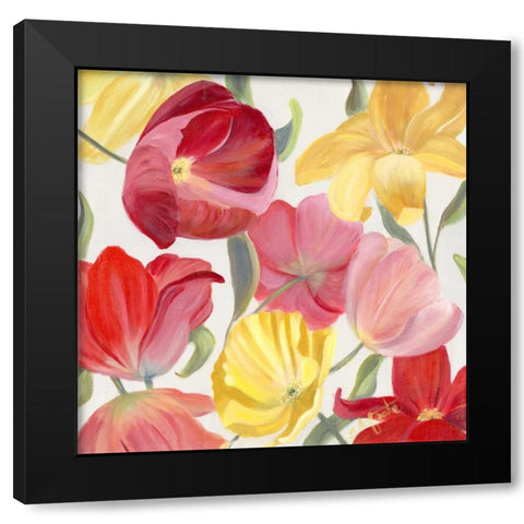 Sandys Spring Mix II Black Modern Wood Framed Art Print with Double Matting by Iafrate, Sandra