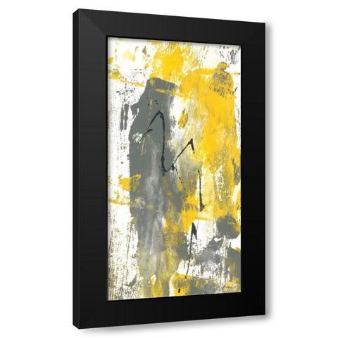 Grey Movement IV Black Modern Wood Framed Art Print with Double Matting by Combs, Joyce