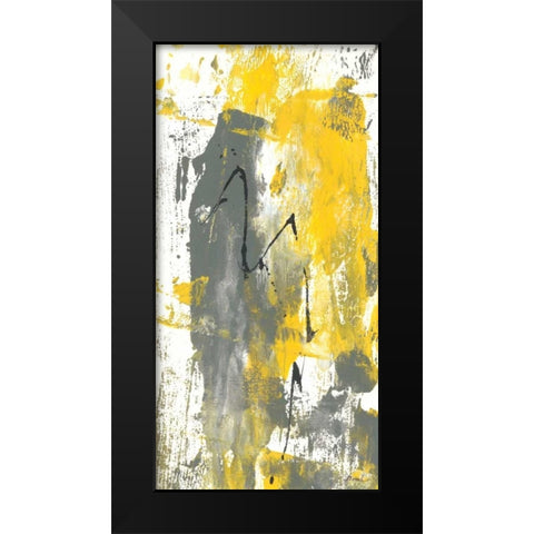 Grey Movement IV Black Modern Wood Framed Art Print by Combs, Joyce