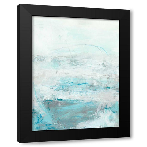 Glass Sea I Black Modern Wood Framed Art Print with Double Matting by Vess, June Erica