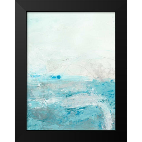 Glass Sea II Black Modern Wood Framed Art Print by Vess, June Erica
