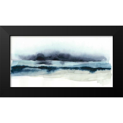 Stormy Sea I Black Modern Wood Framed Art Print by Popp, Grace