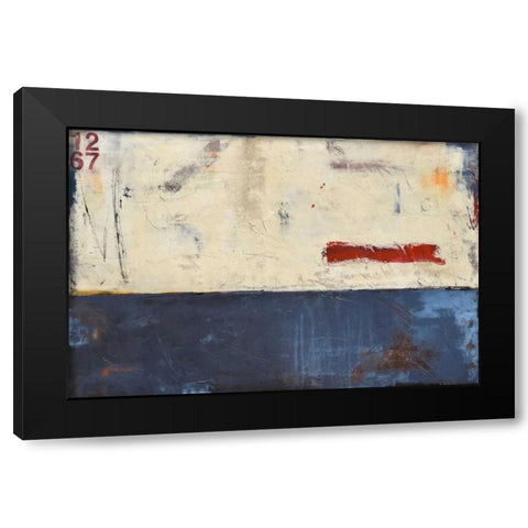 Label 1267 Black Modern Wood Framed Art Print by Ashley, Erin