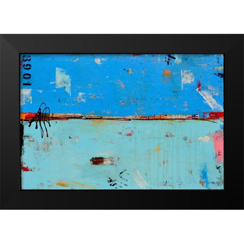 Match 1089 Black Modern Wood Framed Art Print by Ashley, Erin