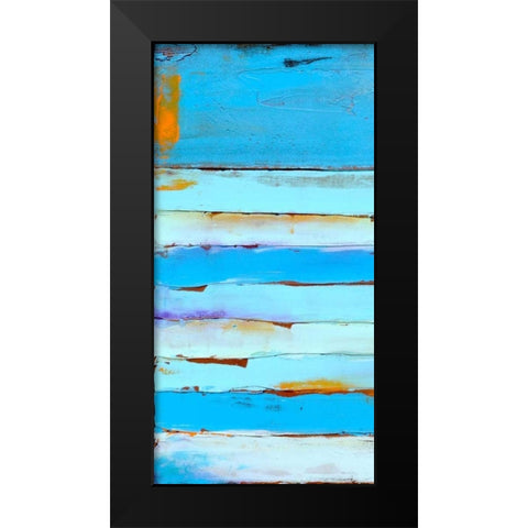 Blue Jam I Black Modern Wood Framed Art Print by Ashley, Erin