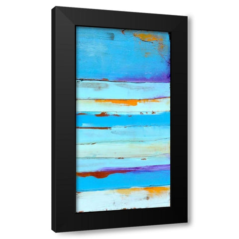 Blue Jam II Black Modern Wood Framed Art Print by Ashley, Erin