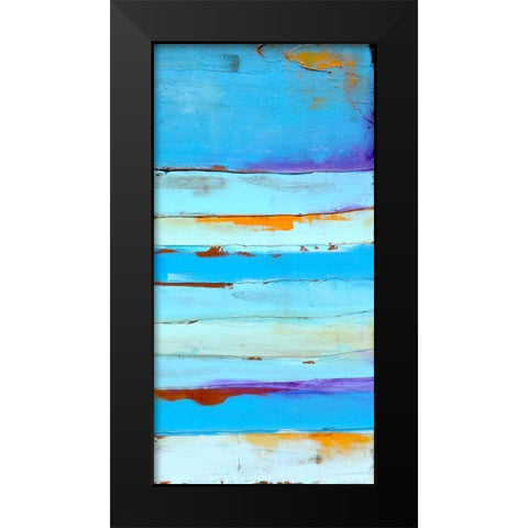 Blue Jam II Black Modern Wood Framed Art Print by Ashley, Erin