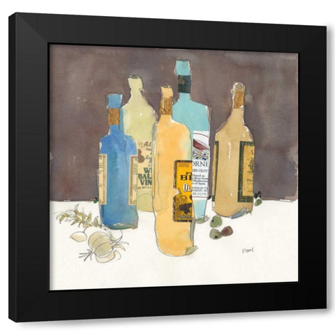 Array of Olive Oil I Black Modern Wood Framed Art Print by Dixon, Samuel