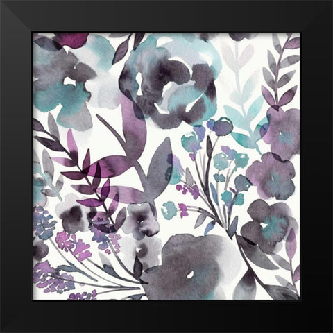 Blooming Plum Garden III Black Modern Wood Framed Art Print by Kappa, Diane
