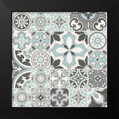 Suzanni Tile III Black Modern Wood Framed Art Print by Kappa, Diane