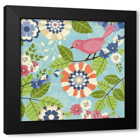 Flock Together I Black Modern Wood Framed Art Print with Double Matting by Kappa, Diane