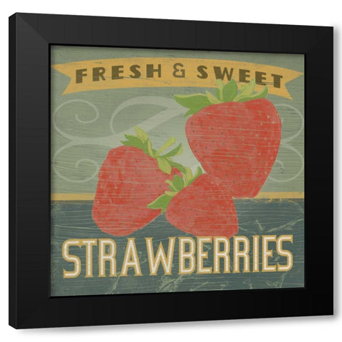 Farm Stand I Black Modern Wood Framed Art Print by Vess, June Erica