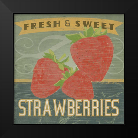 Farm Stand I Black Modern Wood Framed Art Print by Vess, June Erica