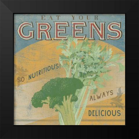 Farm Stand IV Black Modern Wood Framed Art Print by Vess, June Erica