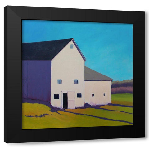 Custom Purple Shade Black Modern Wood Framed Art Print with Double Matting by Young, Carol