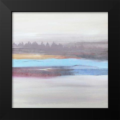 Improvisation I Black Modern Wood Framed Art Print by Orlov, Irena