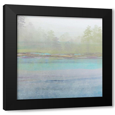 Improvisation III Black Modern Wood Framed Art Print by Orlov, Irena