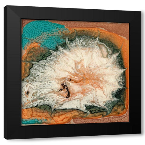 Caldera I Black Modern Wood Framed Art Print with Double Matting by Ludwig, Alicia