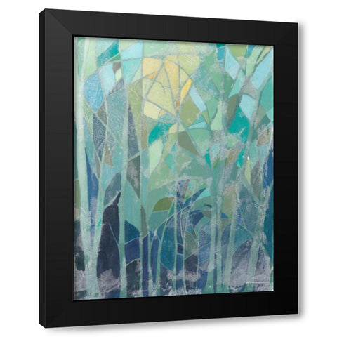 Stained Glass Forest II Black Modern Wood Framed Art Print by Popp, Grace