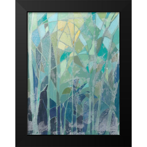 Stained Glass Forest II Black Modern Wood Framed Art Print by Popp, Grace