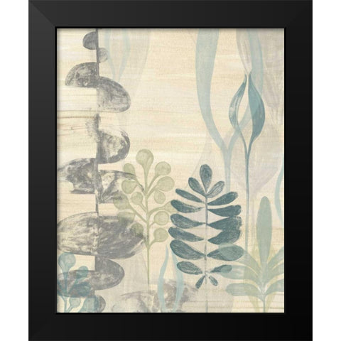 Undersea Garden II Black Modern Wood Framed Art Print by Vess, June Erica